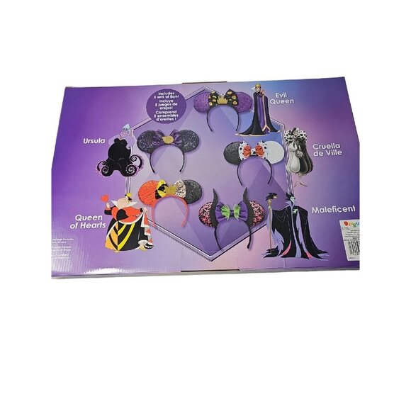 Disney 100th anniversary Villains 5 Piece Ear Headband Set